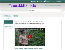 Tablet Screenshot of cannabidiol.info